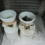 Molds in kiln